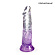 Фиолетовый гибкий фаллоимитатор - 18,5 см.