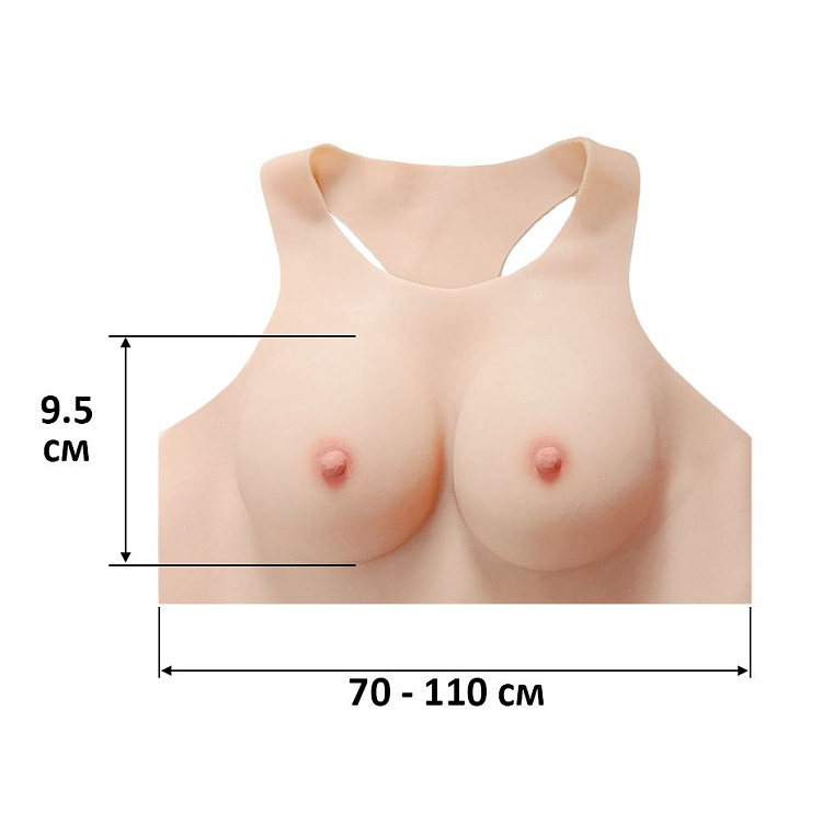 Протез молочных желез в форме борцовки (3 размер)