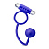 Синее эрекционное кольцо Penetrator Anal Ball with Vibrating Cock Ring