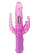 Розовый вибратор RABBIT DUAL PLEASURE с клиторальным и анальным стимуляторами - 22 см.