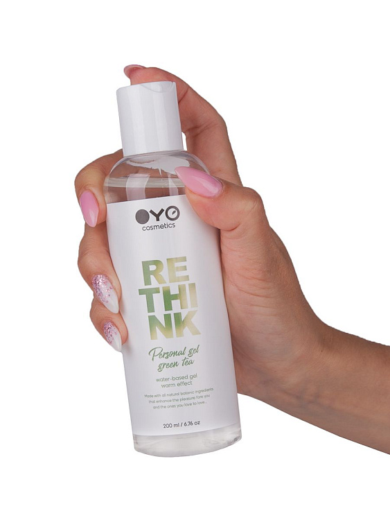 Увлажняющий гель на водной основе с согревающим эффектом OYO Personal Gel Green Tea - 200 мл. FFF