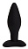 Черная анальная пробка Matter - 14 см.
