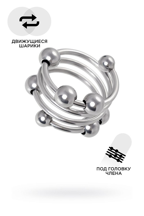 Среднее металлическое кольцо под головку пениса