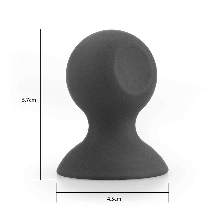 Черные силиконовые присоски на соски Bondage Fetish Silicone Comfort Nipple Suckers