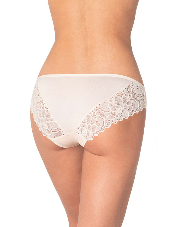 Бамбуковые трусики-слипы с кружевными элементами