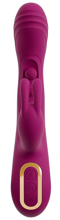 Лиловый вибратор-кролик 2 Function Vibrator Squirting - 22,5 см.