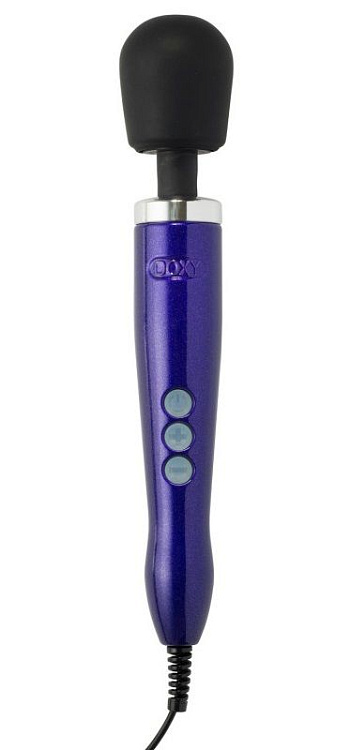 Фиолетовый вибратор Doxy Die Cast Wand Massager - 34 см.