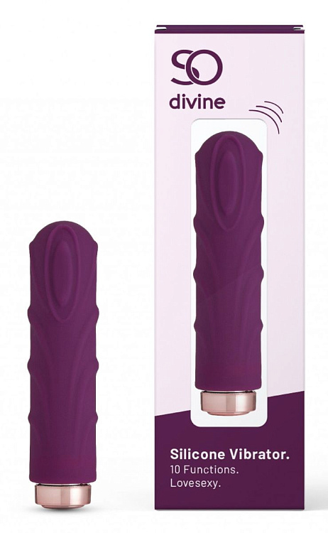 Фиолетовая вибропуля Love Sexy Silky Touch Vibrator - 9,4 см.