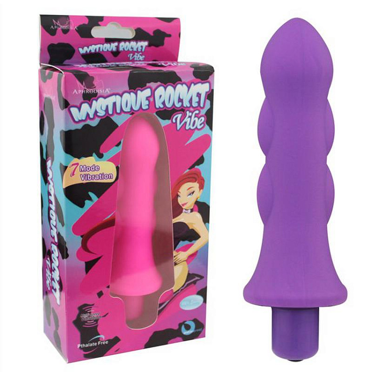 Фиолетовый мини-вибратор Mystique Rocket Vibe - 12,7 см.