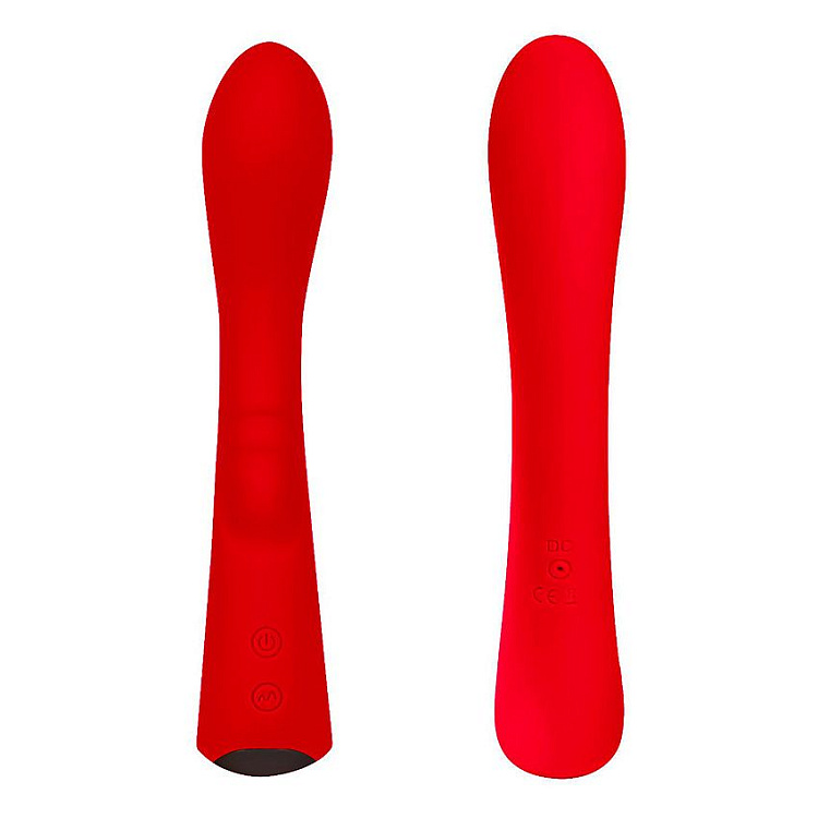 Красный вибромассажер 6  Silicone G-Spot Fun - 19,1 см.