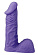 Фиолетовый стимулятор-фаллос XSKIN 6 PVC DONG - 15 см.
