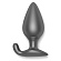 Черная анальная пробка с управлением через приложение