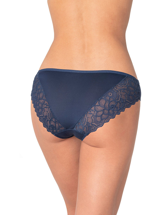 Бамбуковые трусики-слипы с кружевными элементами