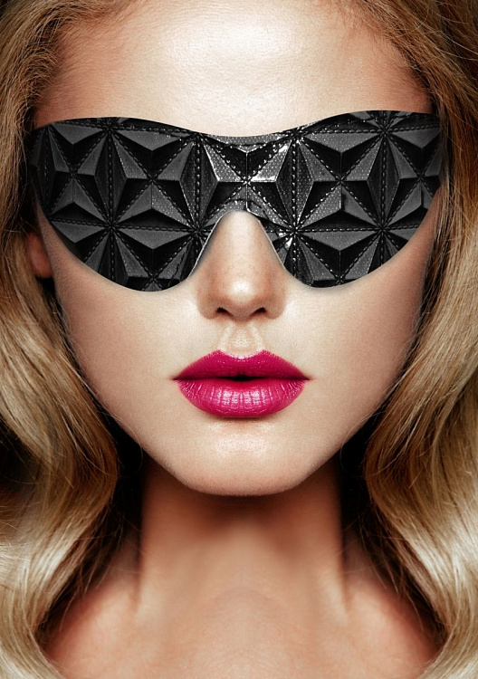 Черная маска на глаза закрытого типа Luxury Eye Mask