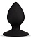 Черная анальная пробка Slut Plug - 6,3 см.
