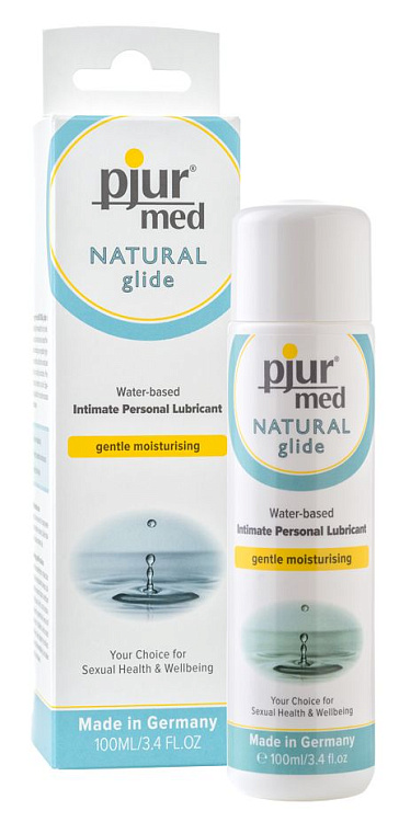 Нейтральный лубрикант на водной основе pjur MED Natural glide - 100 мл.