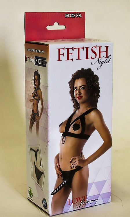 Костюм БДСМ Fetish Night с анальной насадкой длиной 18 см.