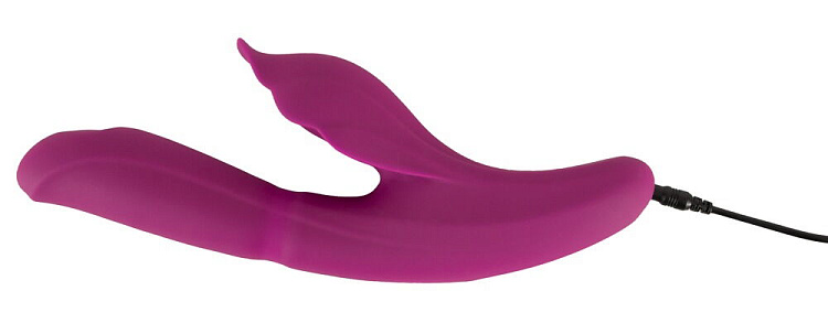 Лиловый вибратор-кролик 4 Function Vibrator - 24 см.