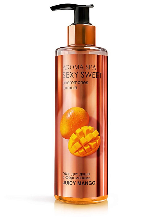 Гель для душа с феромонами и ароматом манго Juicy Mango - 200 мл.