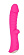 Ярко-розовый вибромассажер 5  Silicone Wild Passion - 19,1 см.