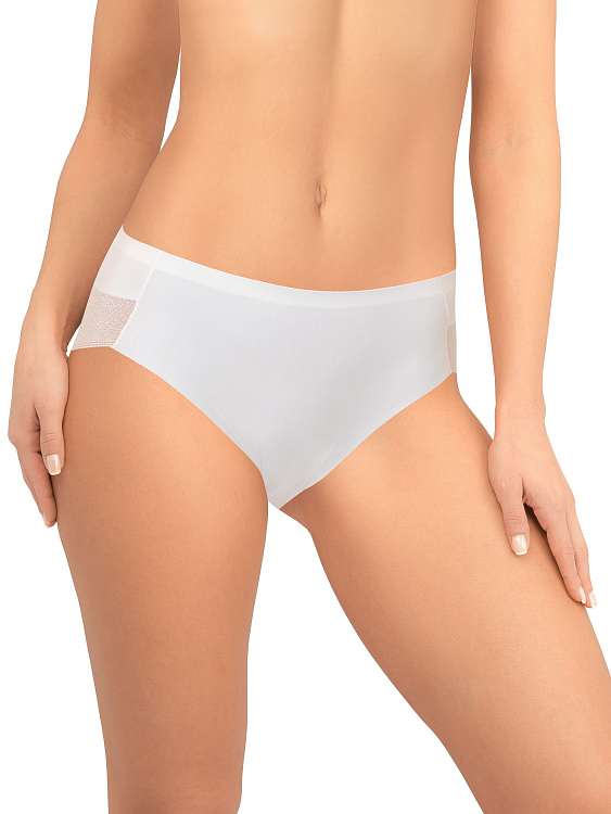 Трусики-макси с сетчатым кружевом