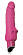 Розовый рельефный силиконовый вибромассажер - 18 см.