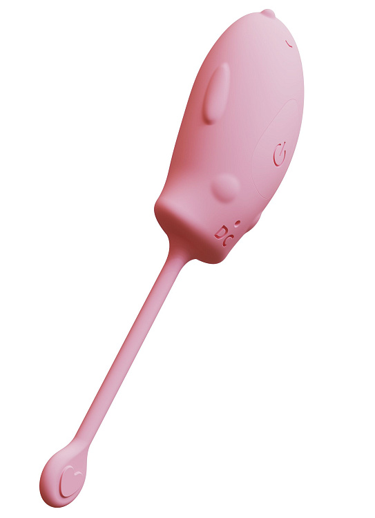 Розовое силиконовое виброяйцо с пультом ДУ