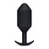 Черная пробка для ношения Snug Plug 7 - 18 см.