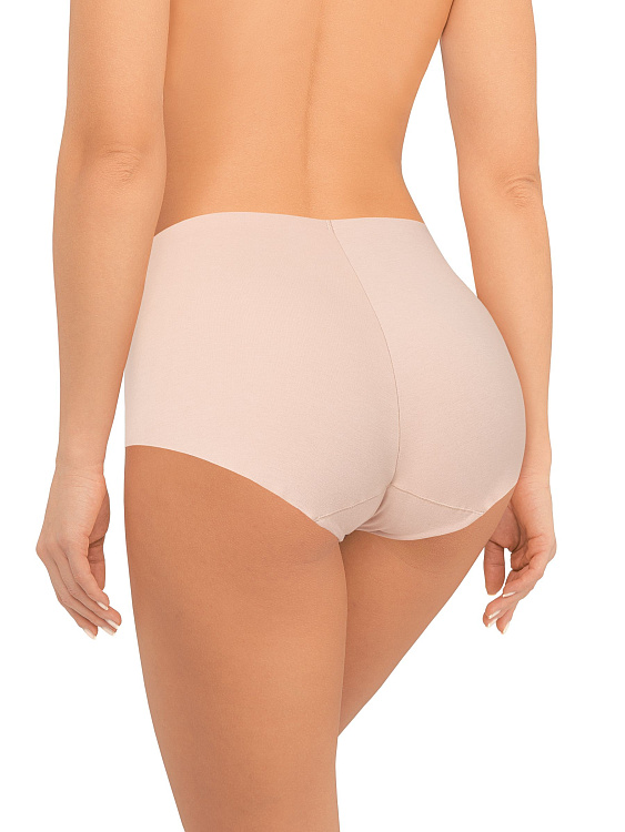 Высокие бесшовные трусики-слипы без рисунка