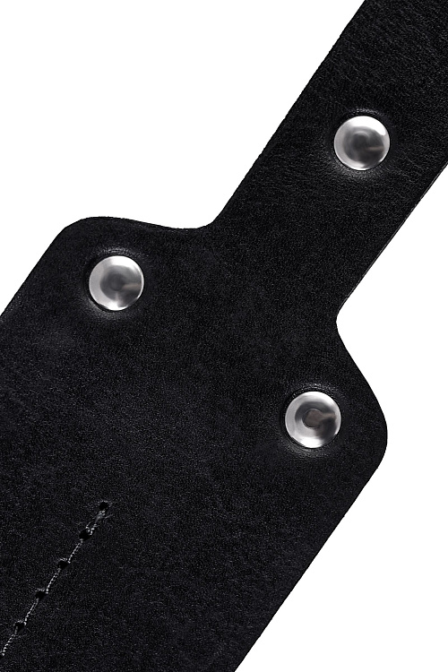 Черный кожаный пэддл - 32 см.