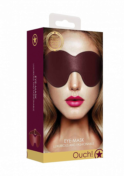 Бордовая маска на глаза Eyemask