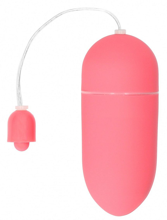 Розовое гладкое виброяйцо Vibrating Egg - 8 см.