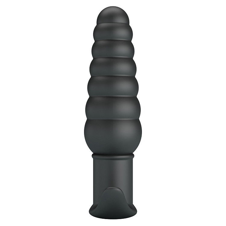 Черный анальный вибростимулятор Aeolis - 11 см.