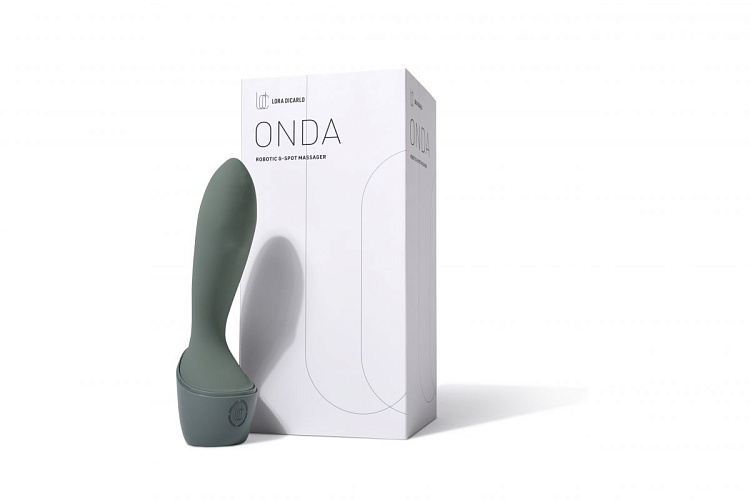 Зеленый стимулятор точки G Onda G-Spot Massager - 19,5 см.