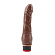 Коричневый вибратор 7.6” Vibe Cock - 19,5 см.