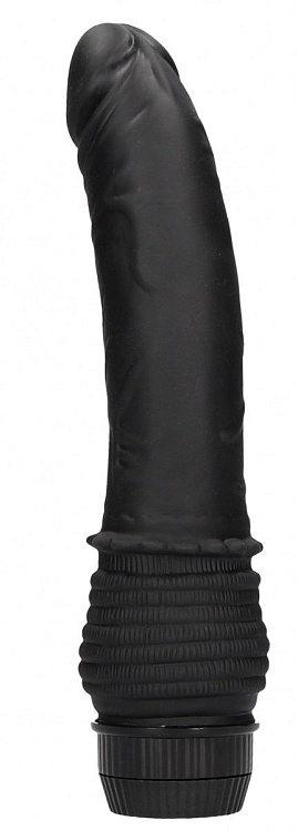 Черный вибромассажер Multispeed G-Spot Vibrator - 19 см.