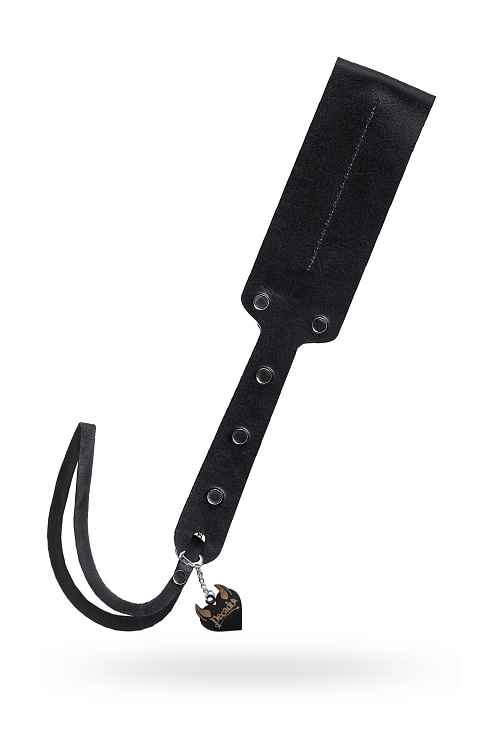 Черный кожаный пэддл - 32 см.