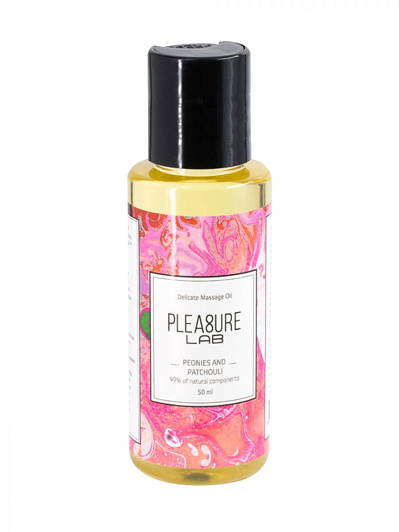 Массажное масло Pleasure Lab Delicate с ароматом пиона и пачули - 50 мл.