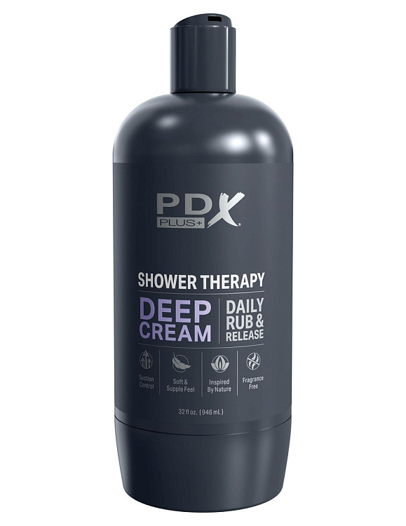 Мастурбатор в бутылке Shower Therapy Deep Cream