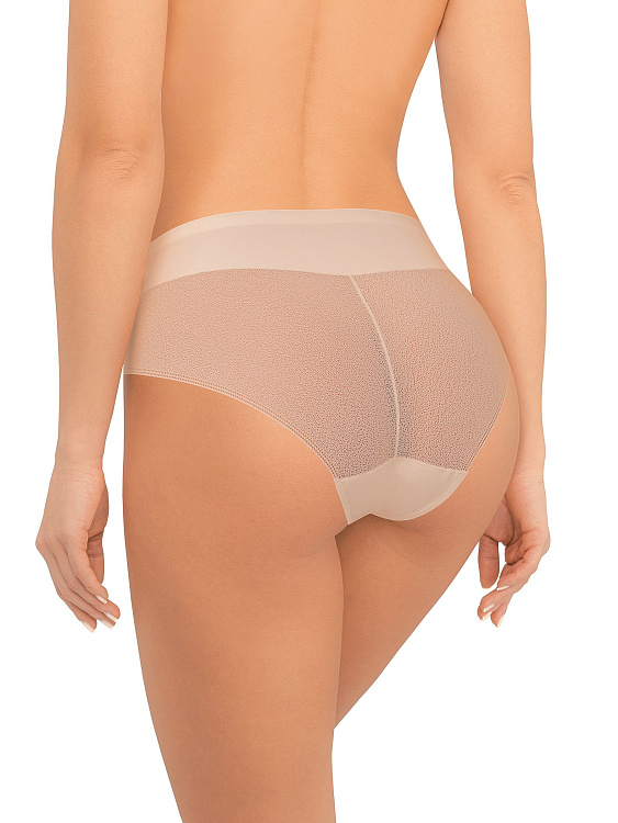 Трусики-макси с сетчатым кружевом