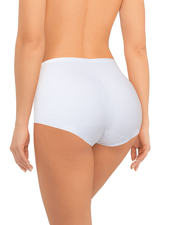 Высокие бесшовные трусики-слипы без рисунка