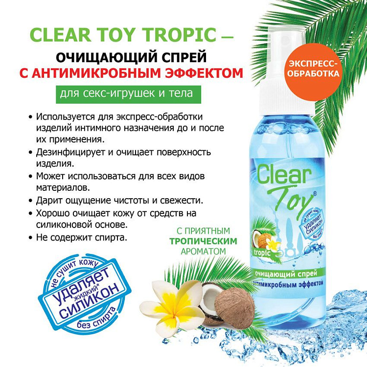 Очищающий спрей для игрушек CLEAR TOY Tropic - 100 мл.