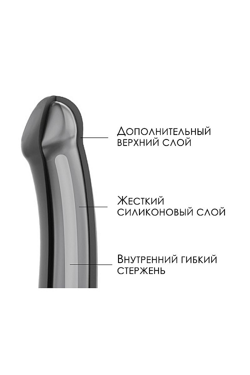 Телесный фаллос на присоске Silicone Bendable Dildo S - 17 см.