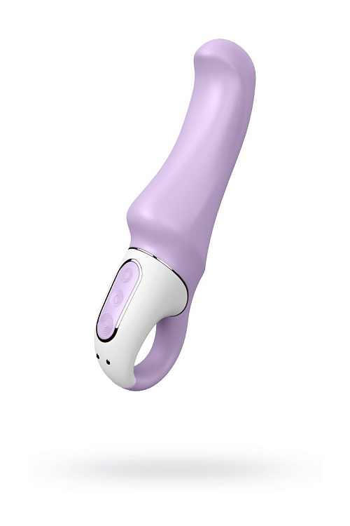 Сиреневый вибратор Satisfyer Charming Smile - 18,5 см.