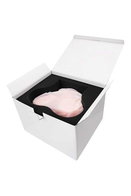 Телесный мастурбатор в форме попки с 2 любовными входами