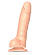 Телесный фаллоимитатор Sliding Skin Realistic Dildo XXL с подвижной кожей - 20 см.