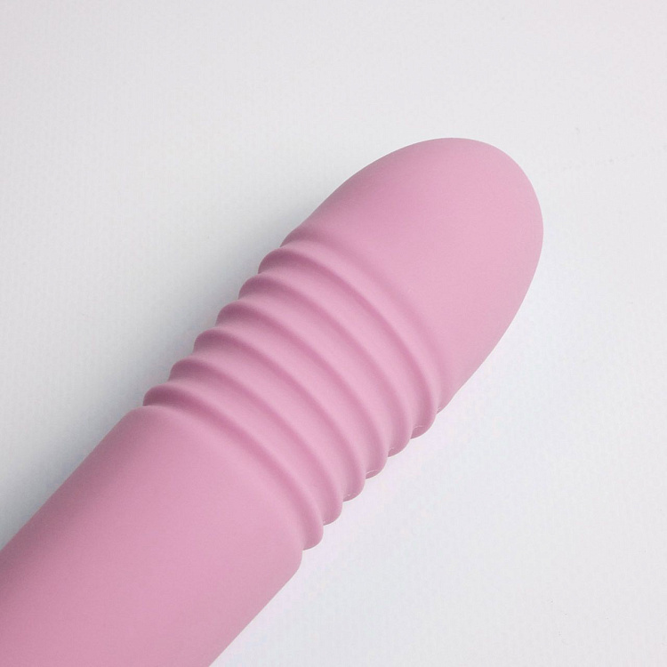 Розовый вибростимулятор зоны G 2-в-1