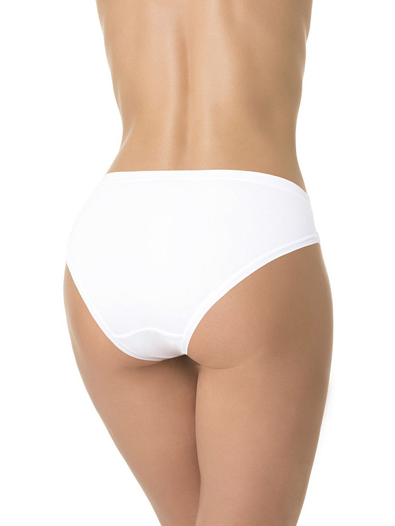 Бамбуковые трусики-слипы со вставками из цветочного кружева