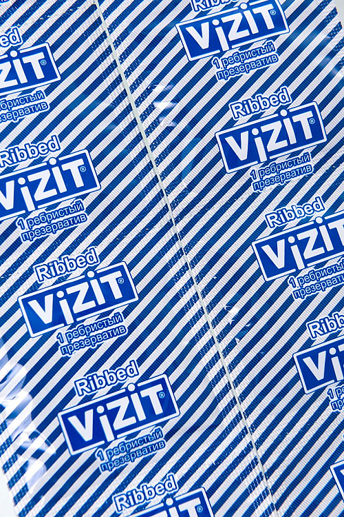 Ребристые презервативы VIZIT Ribbed - 3 шт.