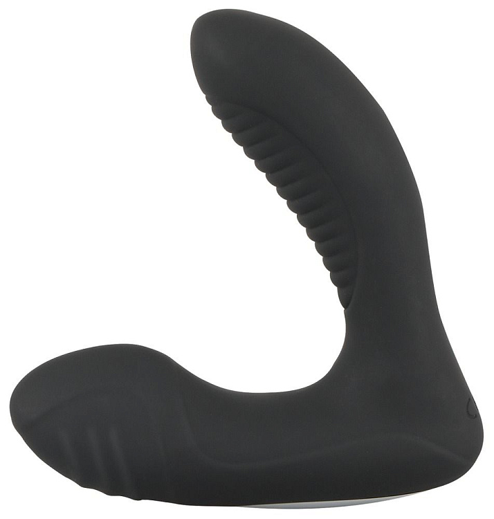 Черная анальная втулка с вибрацией и функцией нагрева Warming   Vibrating Butt Plug